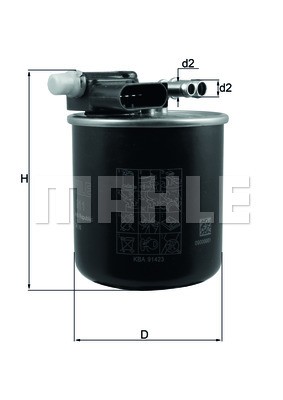 FILTRO DE COMBUSTÍVEL - MAHLE