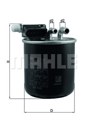 FILTRO DE COMBUSTÍVEL - MAHLE
