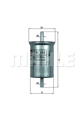FILTRO DE COMBUSTÍVEL - MAHLE