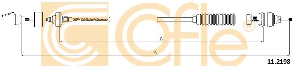  	Cabo de aço, accionamento da embraiagem - 